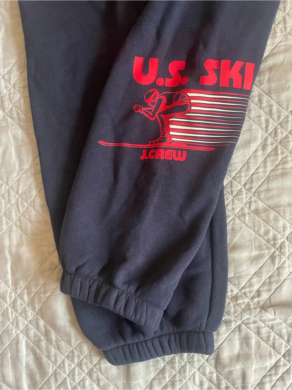 U.S. Ski & Snowboard by J. Crew heritage terry graphic jogger pant Size M CR118